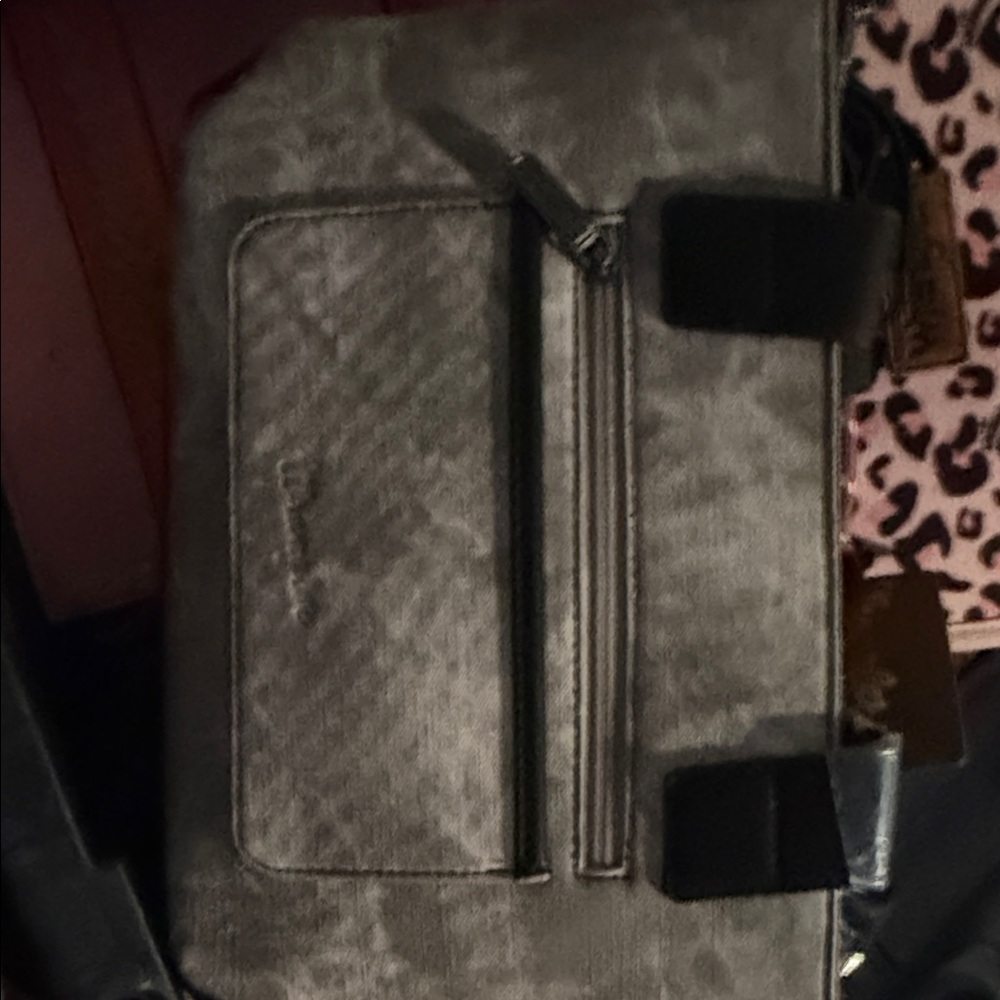 Wrangler Patchwork Gray, White and Brown Shoulder… - image 3